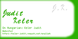 judit keler business card